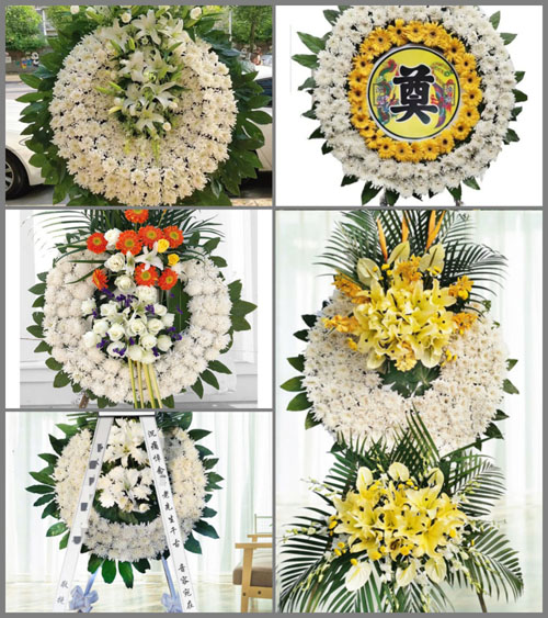 安徽安庆市潜山县源潭镇永济村花圈速递